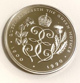 バラとアザミ銀貨　イギリス