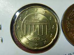 ２０ユーロセント　黄銅貨