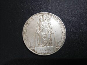 バチカン銀貨　ピウス１１世