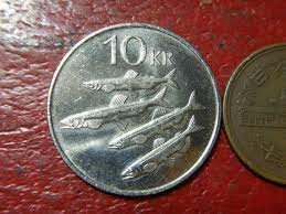 アイスランド　カラフトシシャモ　硬貨