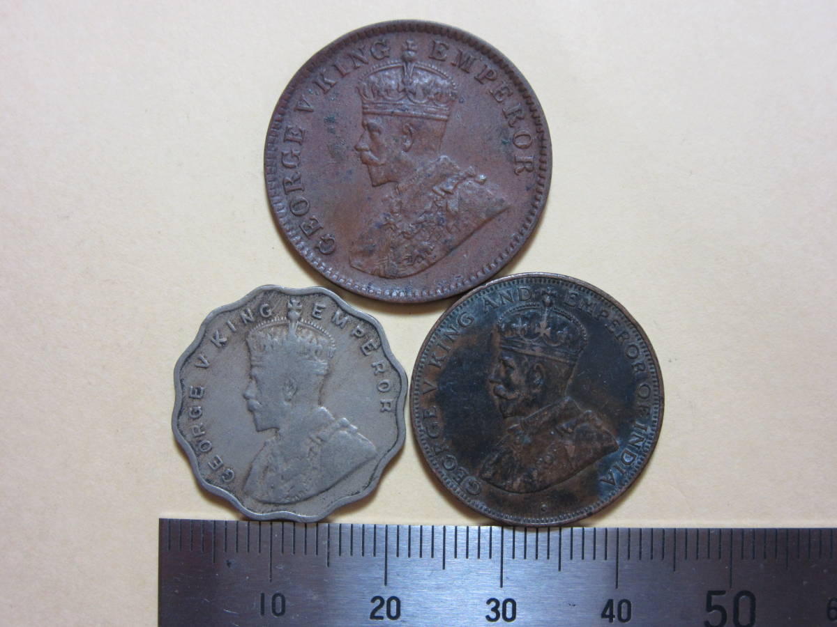 イギリス　ジョージ5世　銅貨