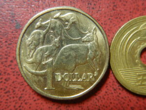 オーストラリア　１ドル硬貨