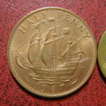 ハーフダラー　銅銭