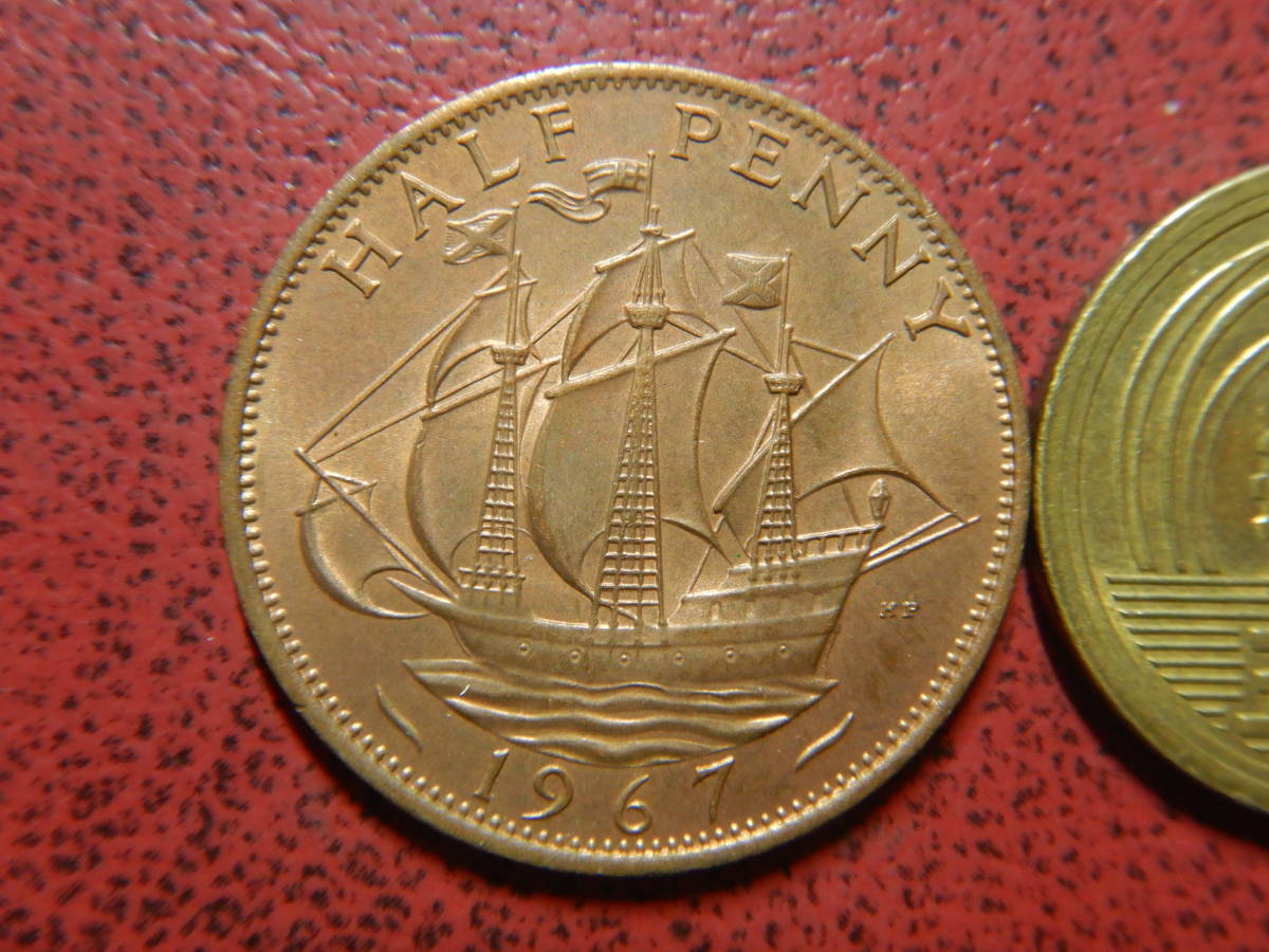 ハーフダラー　銅銭