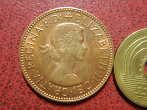 銅銭　エリザベス
