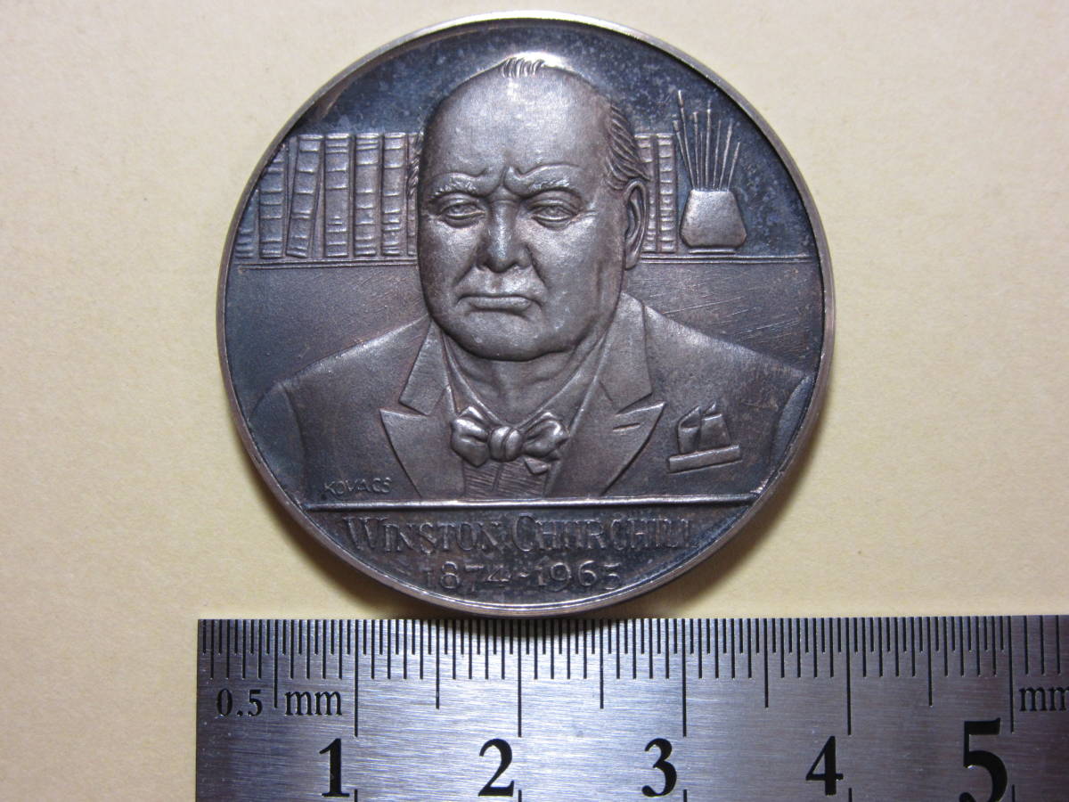 ウィンストンチャーチル　銀貨　メダル