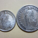 スイス銀貨　2枚
