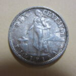 フィリピン１０センタボ銀貨
