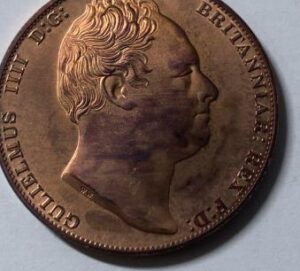 イギリス　ジョージ4世赤銅貨