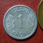 アイスランド１クローナ　アルミ貨