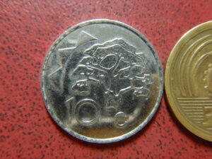 ナミビア　スチール貨