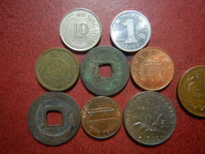 古銭とコインセット