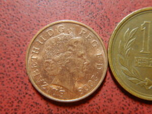 イギリス　銅張スチール貨