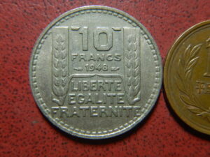 フランス　白銅貨