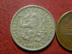 チェコスロバキア　白銅貨