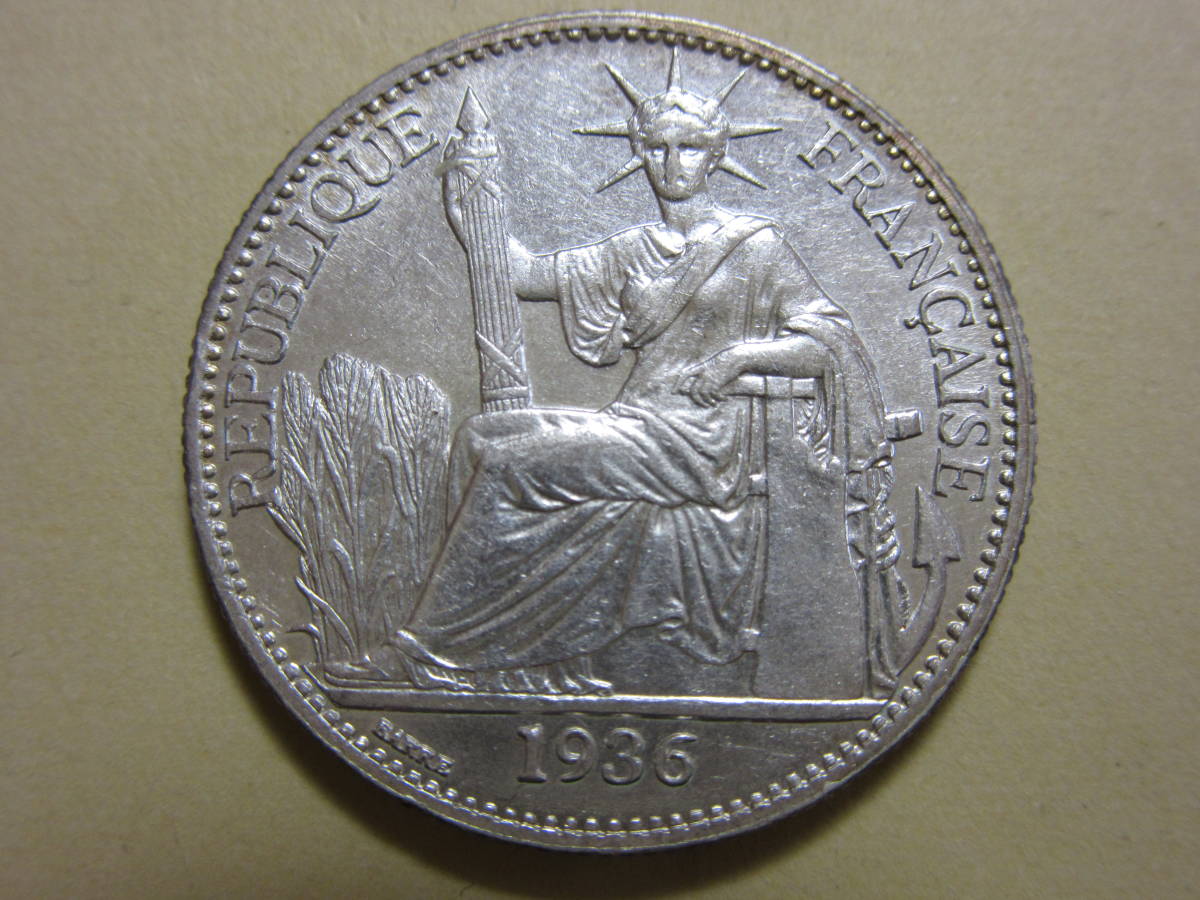 フランス　インドシナ　銀貨