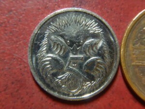 オーストラリア　５セント白銅貨