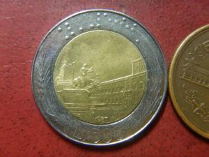 イタリア500リレ硬貨