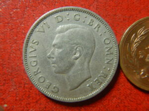 イギリス　ジョージ6世　コイン