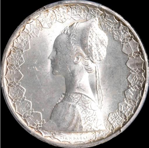 イタリア 500L銀貨