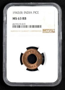 インドのアンティーク銅貨