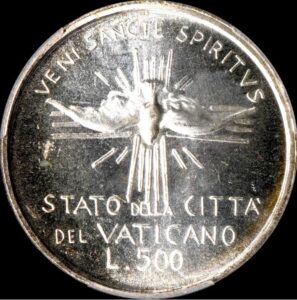 バチカン市国銀貨　