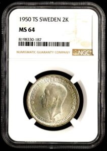 スウェーデン　アンティークコイン