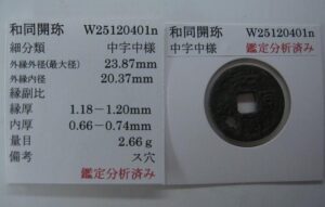 和同開珎　分析済